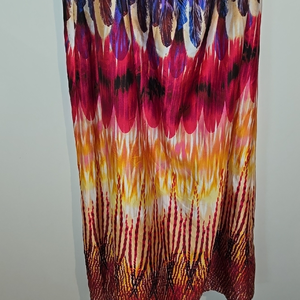 Bisou Bisou Purple and Red Asymmetrical One Shoulder Dress - Picture 4 of 8